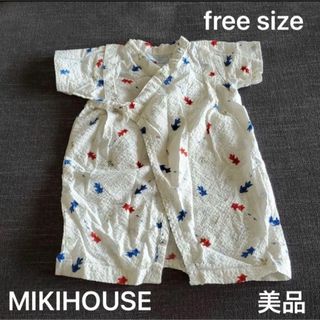 ミキハウス(mikihouse)のミキハウス　ベビー甚平　お祭り　70cm ロンパース(甚平/浴衣)