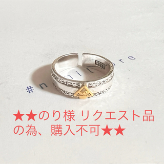 シルバーリング 925 銀 ピラミッドアイ バイカラー ボヘミアン 護符 指輪②(リング(指輪))