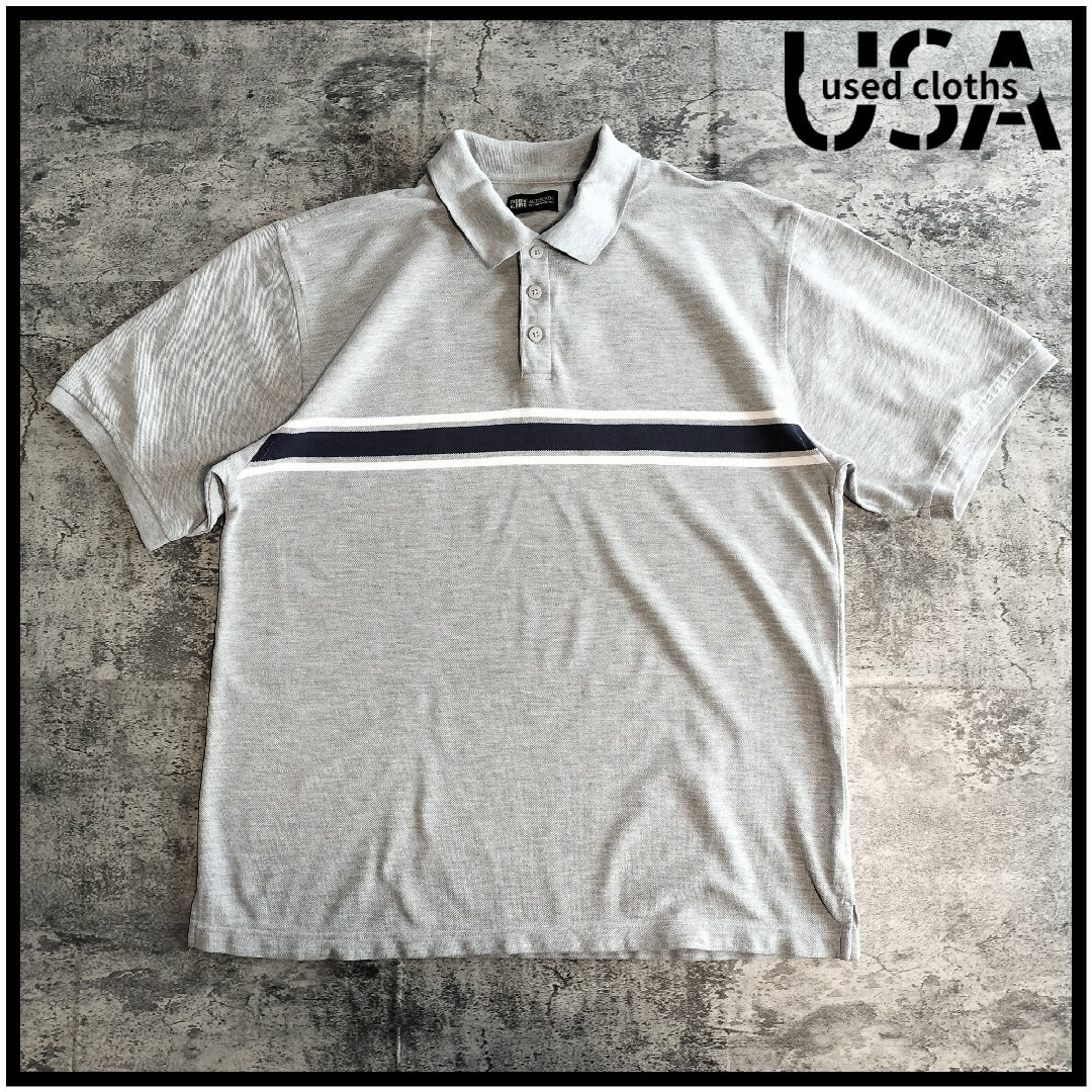 【C196】USA古着 半袖ポロシャツ Faded glory 90-00s メンズのトップス(ポロシャツ)の商品写真