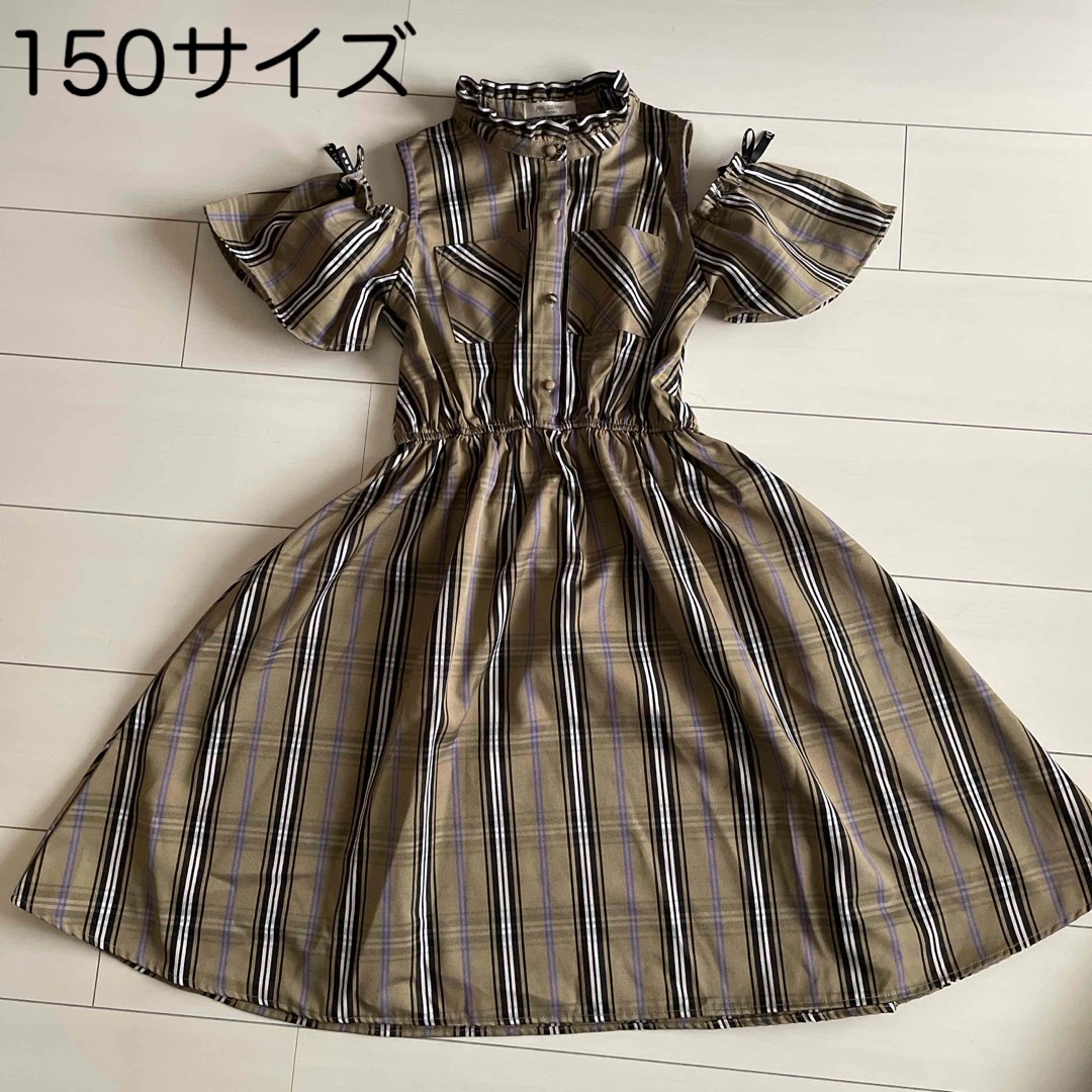 Mc Sister(エムシーシスター)のキッズ　肩開きワンピース キッズ/ベビー/マタニティのキッズ服女の子用(90cm~)(ワンピース)の商品写真