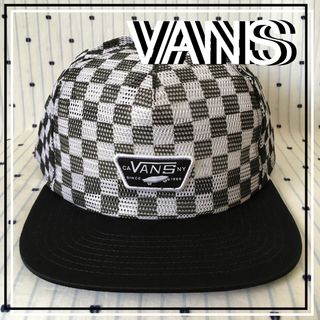 VANSバンズUS限定フルメッシュチェッカートラッカーキャップ帽子