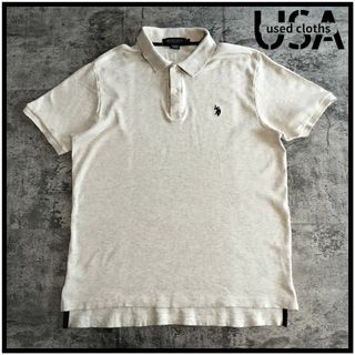 ユーエスポロアッスン(U.S. POLO ASSN.)の【C198】USA古着 半袖ポロシャツ US POLO ASSIN 刺繍(ポロシャツ)