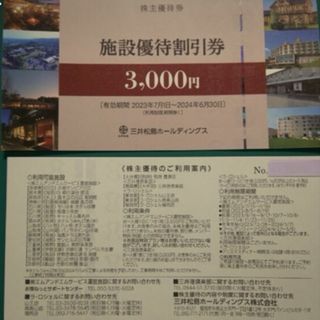 三井松島ホールディングス　施設割引券 3000円✕6枚(その他)