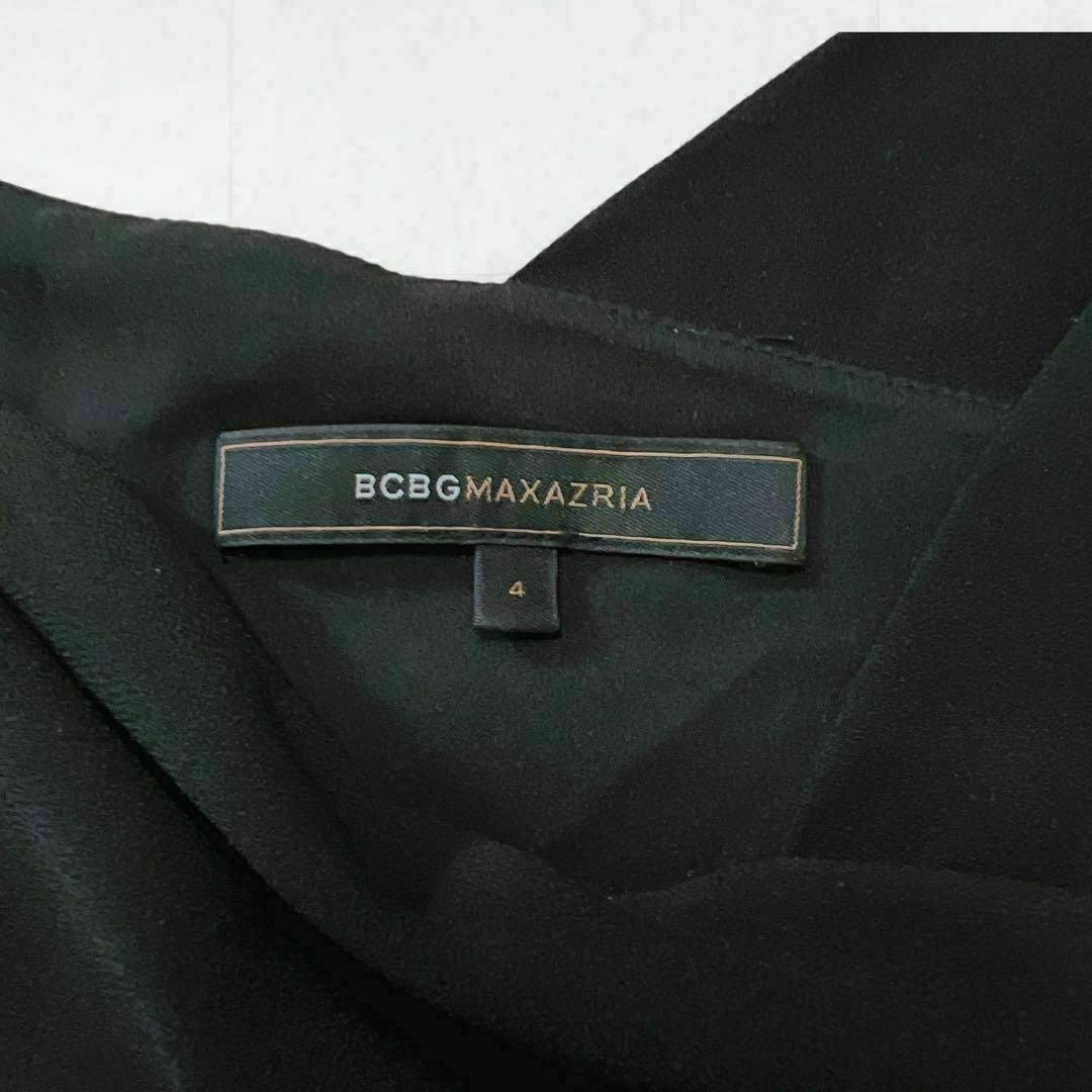 BCBGMAXAZRIA(ビーシービージーマックスアズリア)のビーシービージーマックスアズリア 膝丈ワンピース ブラック 4 レディースのワンピース(ひざ丈ワンピース)の商品写真