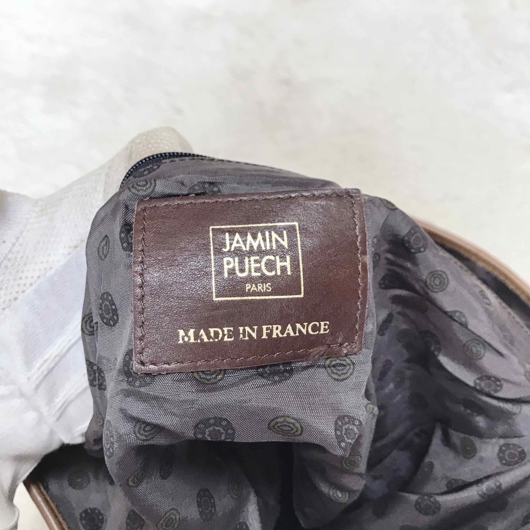 JAMIN PUECH(ジャマンピュエッシュ)の希少 JAMIN PUECH レザー 切り替え 薔薇 ハンドバッグ マルチカラー レディースのバッグ(ハンドバッグ)の商品写真
