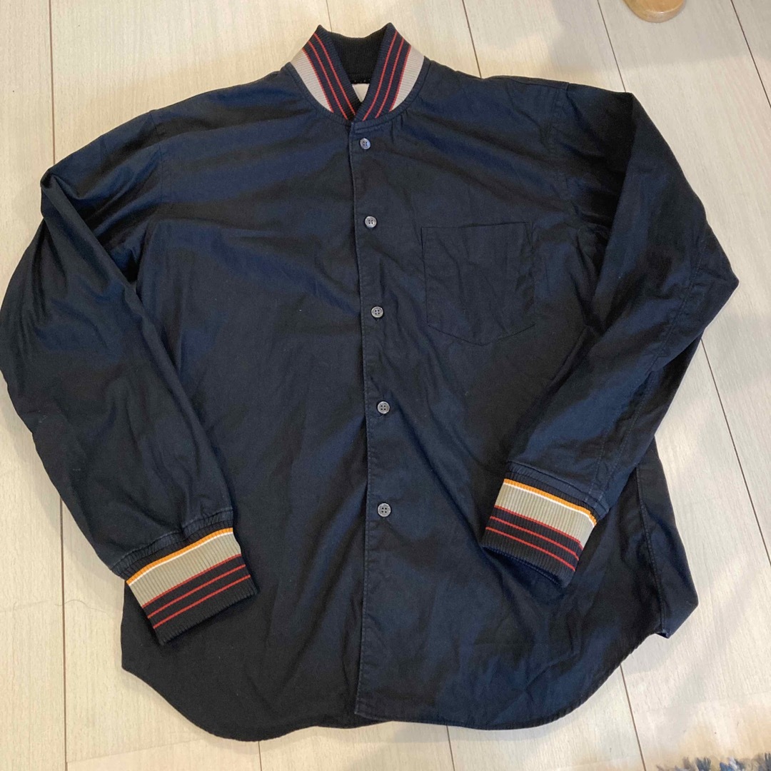 COMME des GARCONS SHIRT(コムデギャルソンシャツ)のコムデギャルソン　リブシャツブラウス　ブルゾンXS メンズのトップス(シャツ)の商品写真