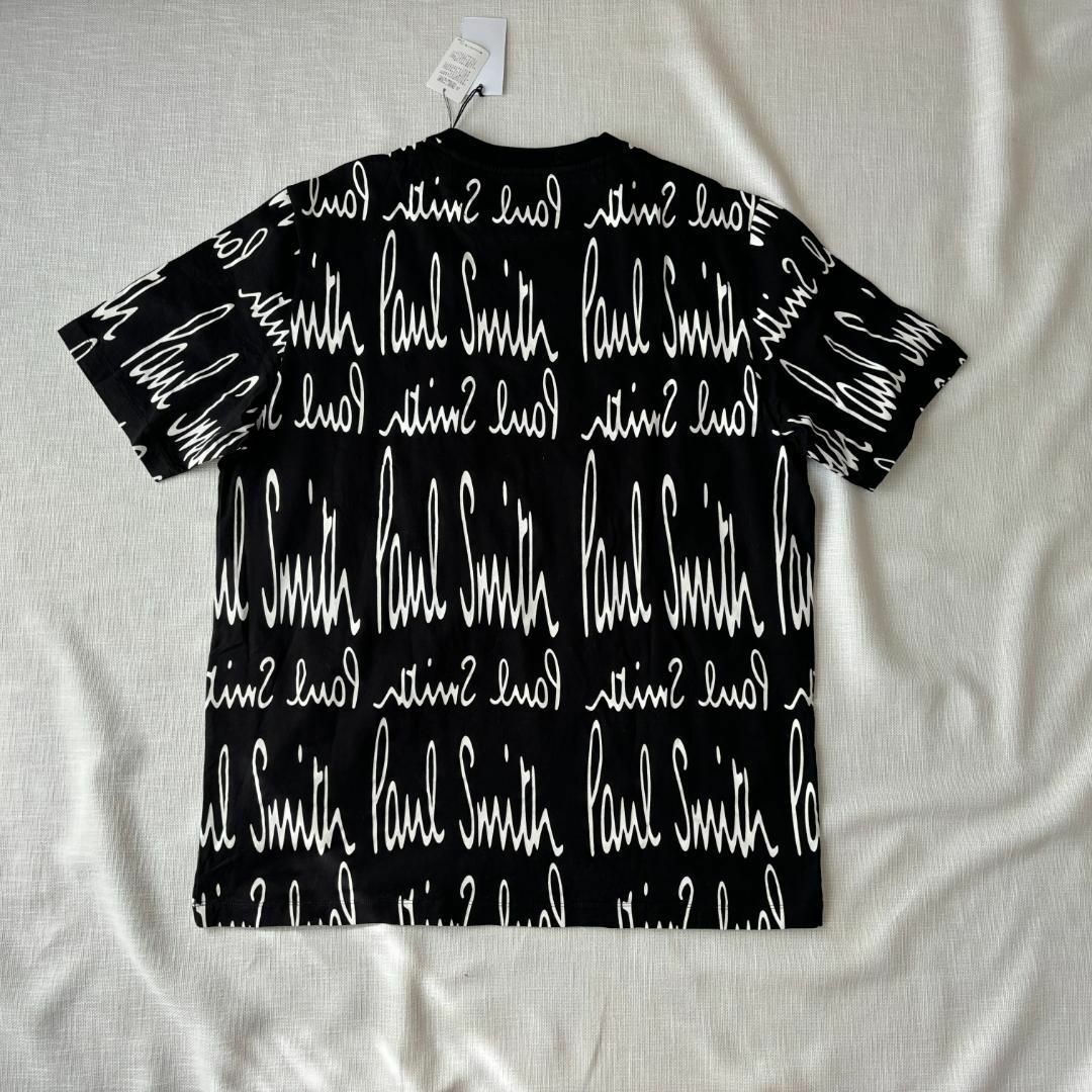 Paul Smith(ポールスミス)の未使用 ポールスミス 総柄Tシャツ 半袖 合わせやすい お洒落 ブラック XL メンズのトップス(Tシャツ/カットソー(半袖/袖なし))の商品写真