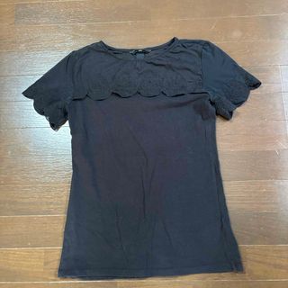 エイチアンドエム(H&M)のH＆M エイチアンドエム❗️レディース　Tシャツ　カットソー　春夏　ブラック　M(Tシャツ(半袖/袖なし))