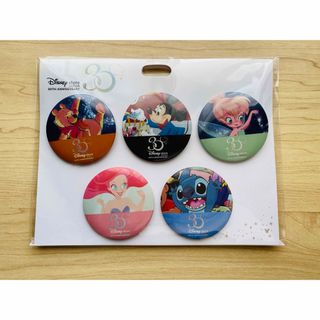 ディズニー(Disney)のDisney Store Japan 30周年アニバーサリー　缶バッジセット(キャラクターグッズ)