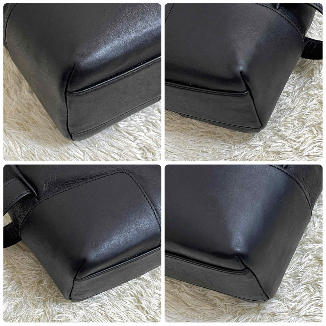 LOEWE(ロエベ)の美品　ロエベ　セカンドバッグ　アナグラム　レザー　ロゴ金具　裏地総柄　ブラック メンズのバッグ(セカンドバッグ/クラッチバッグ)の商品写真