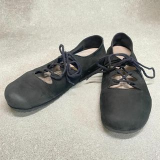 ビルケンシュトック(BIRKENSTOCK)のビルケンシュトック 24.5cm ライ ブラック サンダル ♫(バレエシューズ)