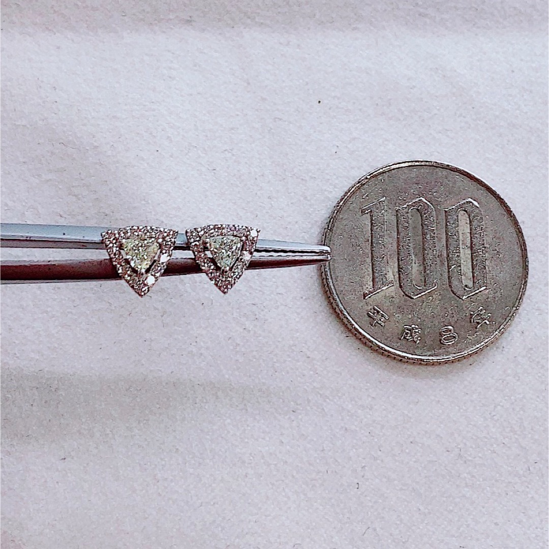 ★0.22ct0.22ct★✨一粒ダイヤモンドプラチナスタッドピアスイヤリング レディースのアクセサリー(ピアス)の商品写真