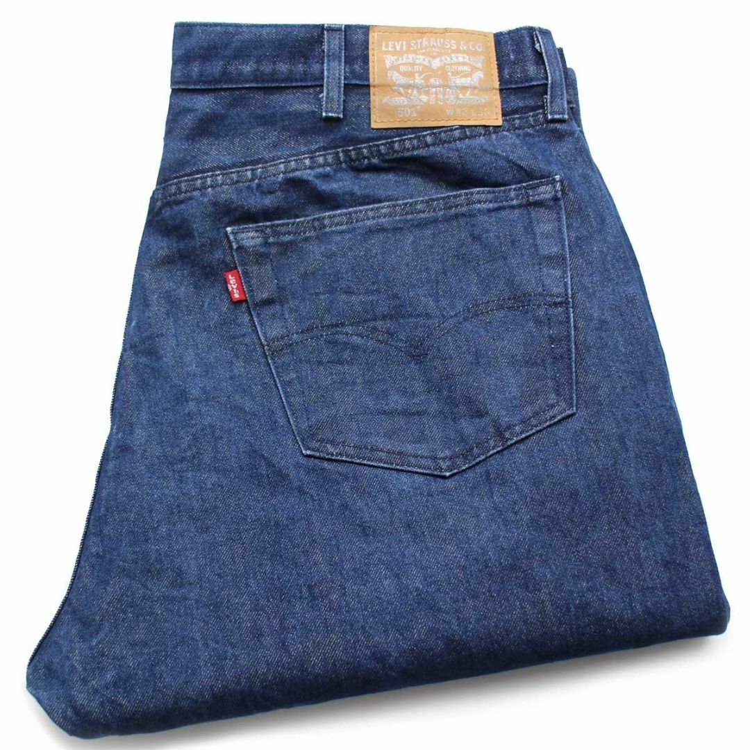 Levi's(リーバイス)のLevi'sリーバイス 501 40周年 Right-onライトオン別注 金糸 カラーデニムパンツ 紺 w42 L30★SDP2650 ジーンズ ストレート ゴールド ラメ メンズのパンツ(デニム/ジーンズ)の商品写真