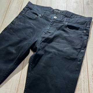 ジャックローズ(JACKROSE)の【JACK ROSE】ジャックローズ ストレッチ スウェットブラックデニムパンツ(デニム/ジーンズ)