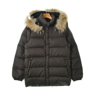 モンクレール(MONCLER)のMONCLER ダウンジャケット/ダウンベスト 00(XXS位) 茶 【古着】【中古】(ダウンジャケット)