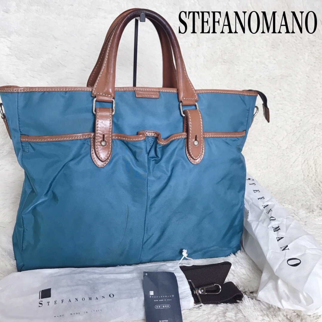 Stefano manO(ステファノマーノ)のSTEFANOMANO レザー  ビジネスバッグ 2way ブリーフケース メンズのバッグ(ビジネスバッグ)の商品写真