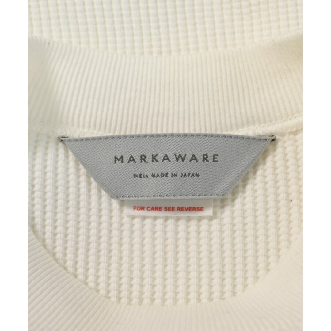 MARKAWARE マーカウェア Tシャツ・カットソー M 白 【古着】【中古】 メンズのトップス(Tシャツ/カットソー(半袖/袖なし))の商品写真