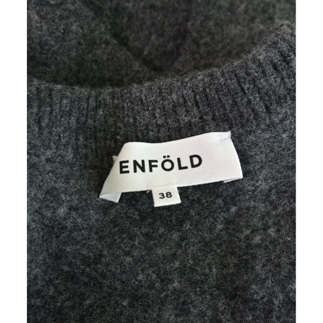 ENFOLD(エンフォルド)のENFOLD エンフォルド ベスト 38(M位) グレー 【古着】【中古】 レディースのトップス(ベスト/ジレ)の商品写真