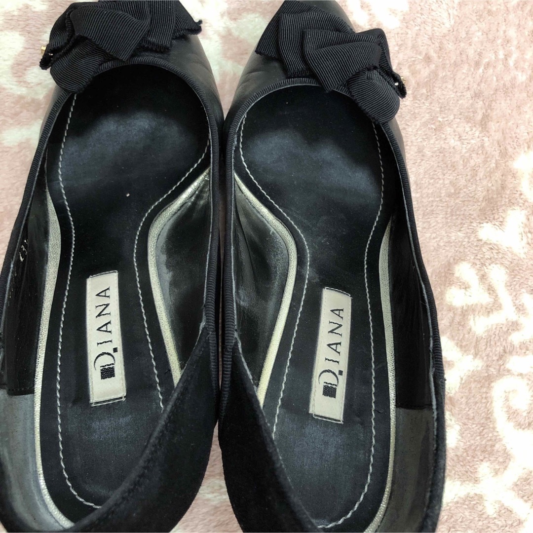 DIANA(ダイアナ)のダイアナ　パンプス　ヒール　ブラック レディースの靴/シューズ(ハイヒール/パンプス)の商品写真