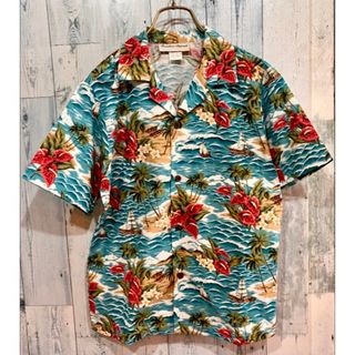 ハワイ製ビンテージpunahou apparel アロハシャツ レディースキッズ(シャツ/ブラウス(半袖/袖なし))