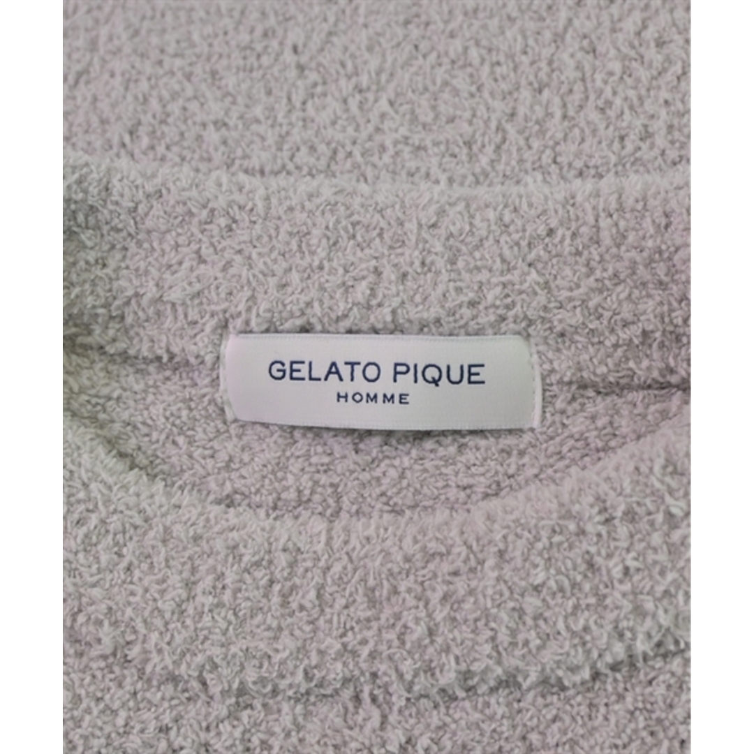 gelato pique HOMME スウェット F グレー系x白 【古着】【中古】 メンズのトップス(スウェット)の商品写真