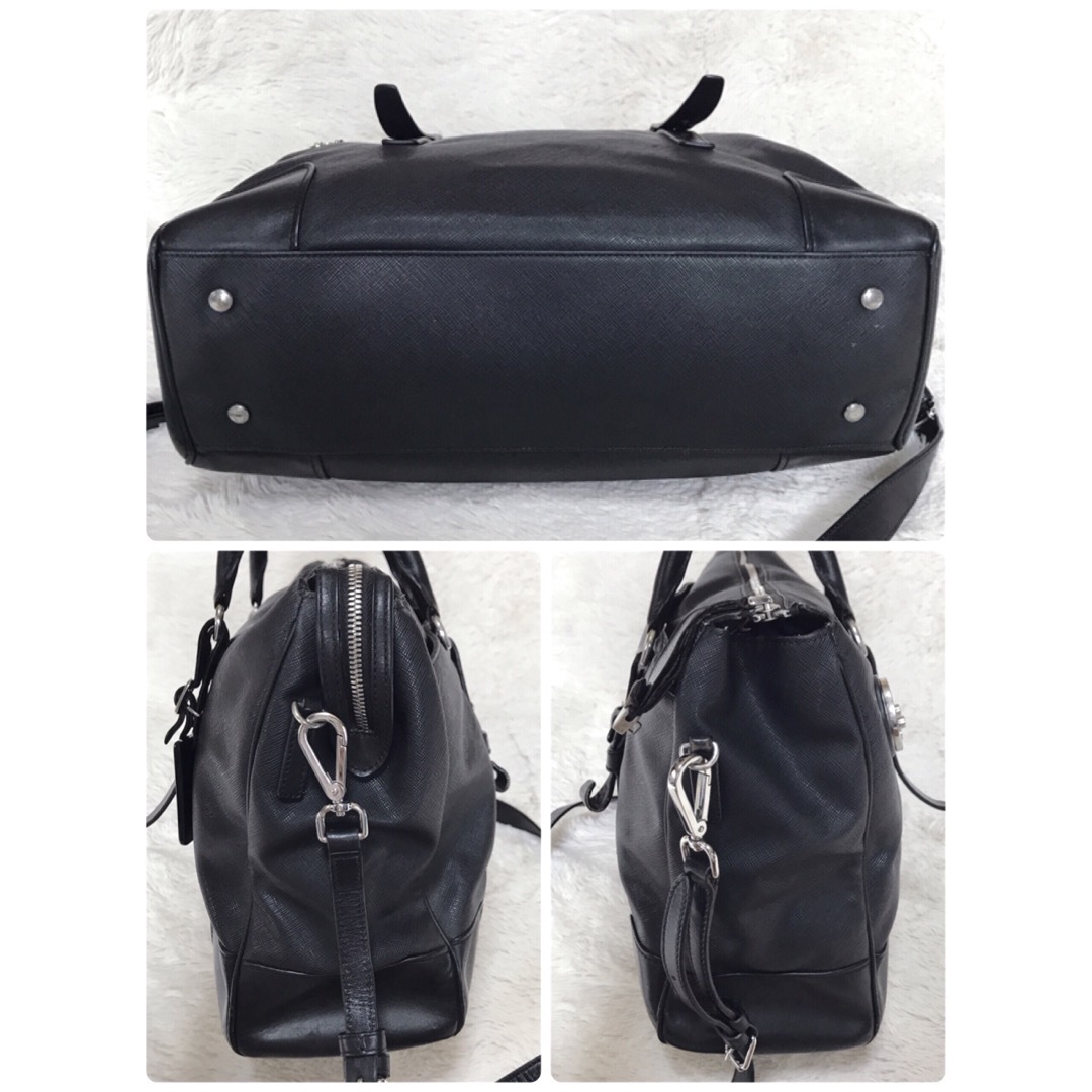 TUMI Villa ルッカ シティ 黒 2way トートバッグ サフィアーノ TUMI Villa ルッカ シティ 黒 2way トートバッグ サフィアーノ