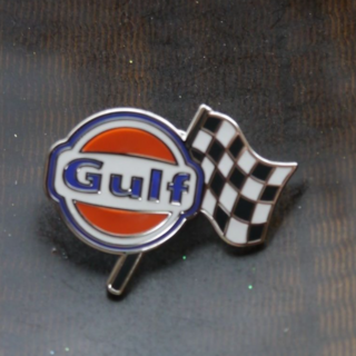 新品　ガルフ Gulf モータースポーツ　ピンブローチ　ピンバッジ　ピンズ(バッジ/ピンバッジ)