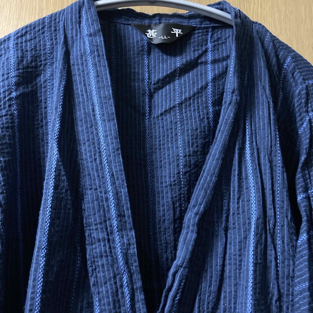 甚平   上着   LLサイズ  大きいサイズ  メンズのトップス(Tシャツ/カットソー(半袖/袖なし))の商品写真