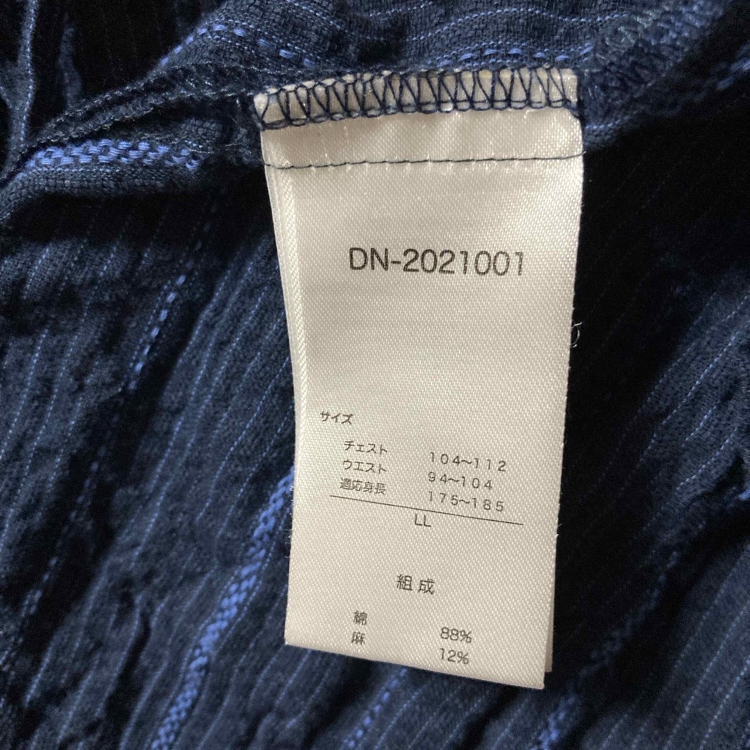 甚平   上着   LLサイズ  大きいサイズ  メンズのトップス(Tシャツ/カットソー(半袖/袖なし))の商品写真