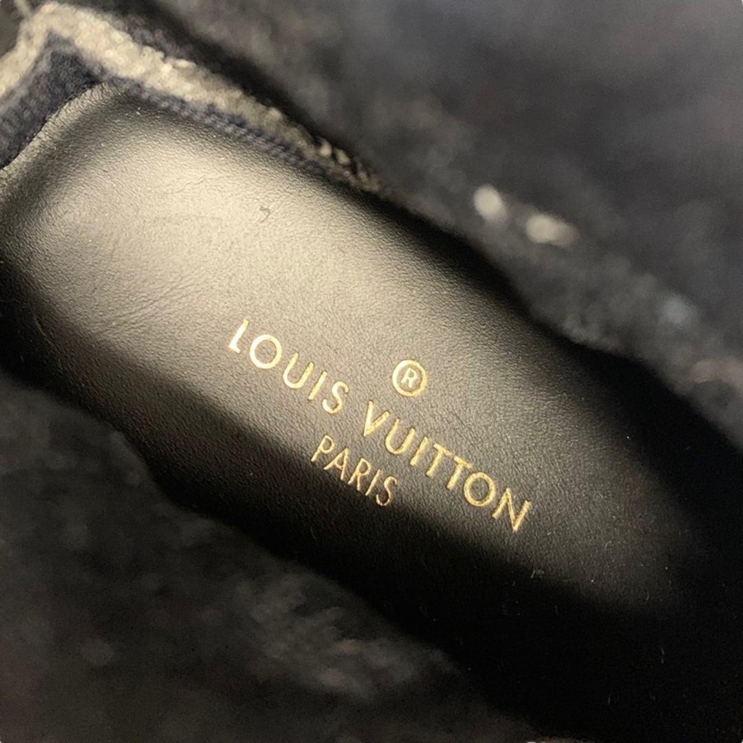 LOUIS VUITTON(ルイヴィトン)のルイヴィトン LOUIS VUITTON ブラックハートライン スニーカー 靴 シューズ ファブリック ブラック 未使用 ソックススニーカー ワッペン ニット レディースの靴/シューズ(スニーカー)の商品写真