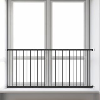 サイズ:156-220cmSeogva 窓から転落防止フェンス 窓柵 ブラッ(その他)