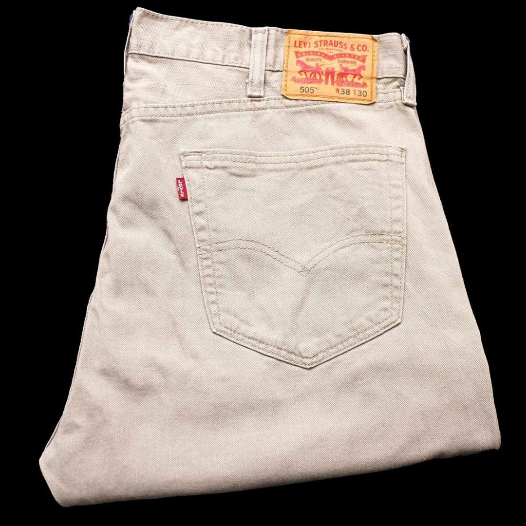 Levi's(リーバイス)のメキシコ製 Levi'sリーバイス 505 カラーデニムパンツ グレーベージュ w38 L30★SDP2666 ジーンズ ストレート オーバーサイズ メンズのパンツ(デニム/ジーンズ)の商品写真