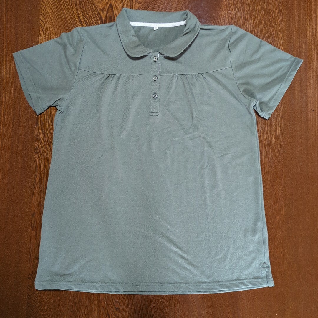 半袖　ポロシャツ　LLサイズ レディースのトップス(ポロシャツ)の商品写真