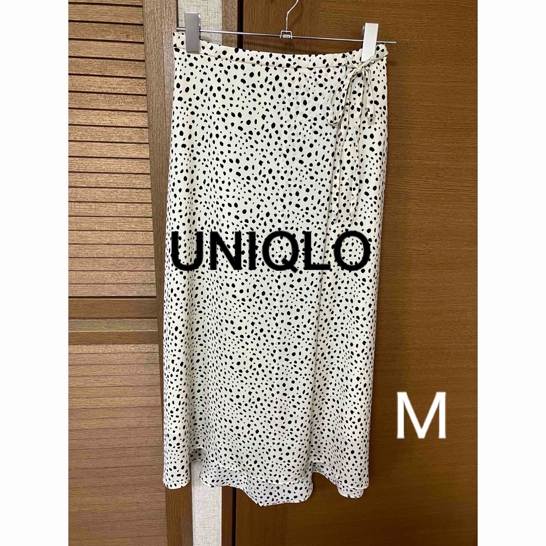 UNIQLO(ユニクロ)の【美品】ユニクロ　ダルメシアン柄スカート　Ｍ レディースのスカート(ロングスカート)の商品写真