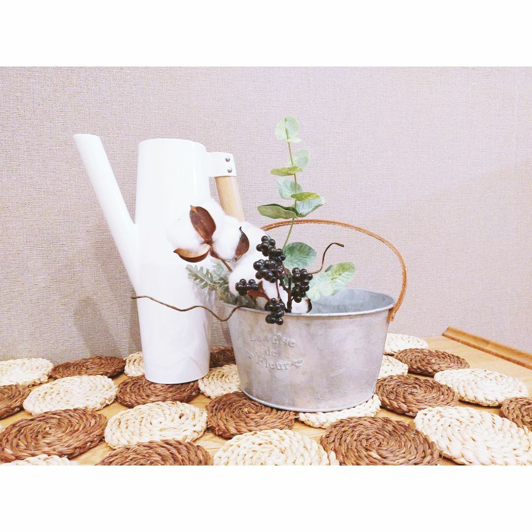 IKEA(イケア)の✿IKEA 観葉植物/造花/アレンジメント【ワイヤープランツやシルバーリーフ】 ハンドメイドのフラワー/ガーデン(リース)の商品写真