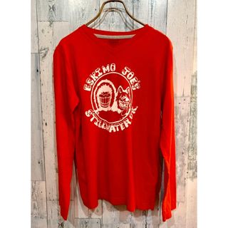 ESKIMO JOE'S エスキモージョーズ Vネック ロングスリーブTシャツ(Tシャツ(長袖/七分))