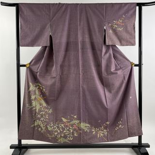 訪問着 身丈154.5cm 裄丈63cm 正絹 秀品 【中古】(着物)