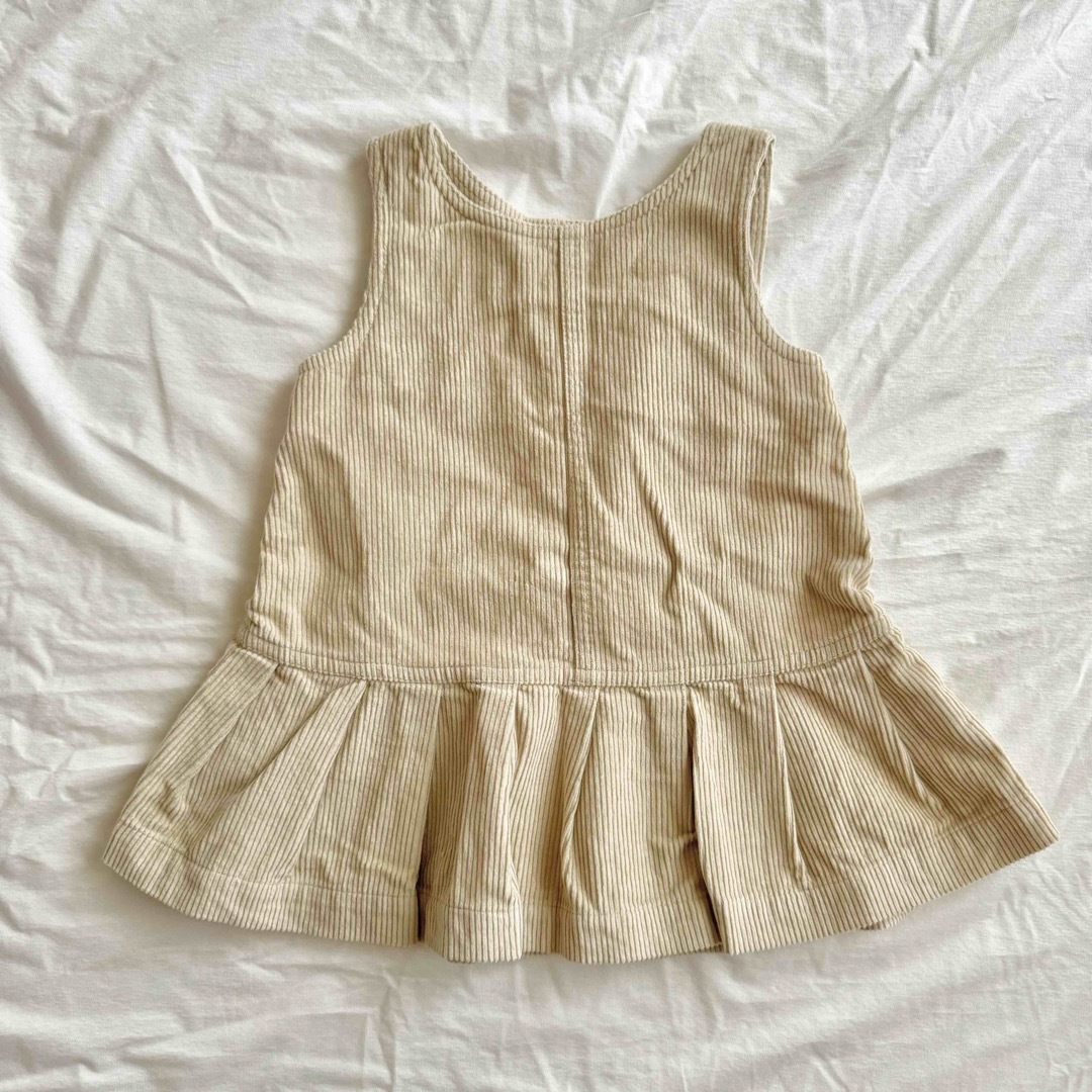 babyGAP(ベビーギャップ)のGAP プリーツ コーデュロイ ジャンパー スカート  キッズ/ベビー/マタニティのベビー服(~85cm)(ワンピース)の商品写真