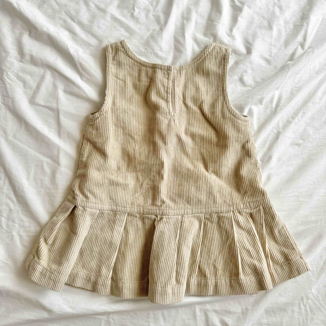 babyGAP(ベビーギャップ)のGAP プリーツ コーデュロイ ジャンパー スカート  キッズ/ベビー/マタニティのベビー服(~85cm)(ワンピース)の商品写真