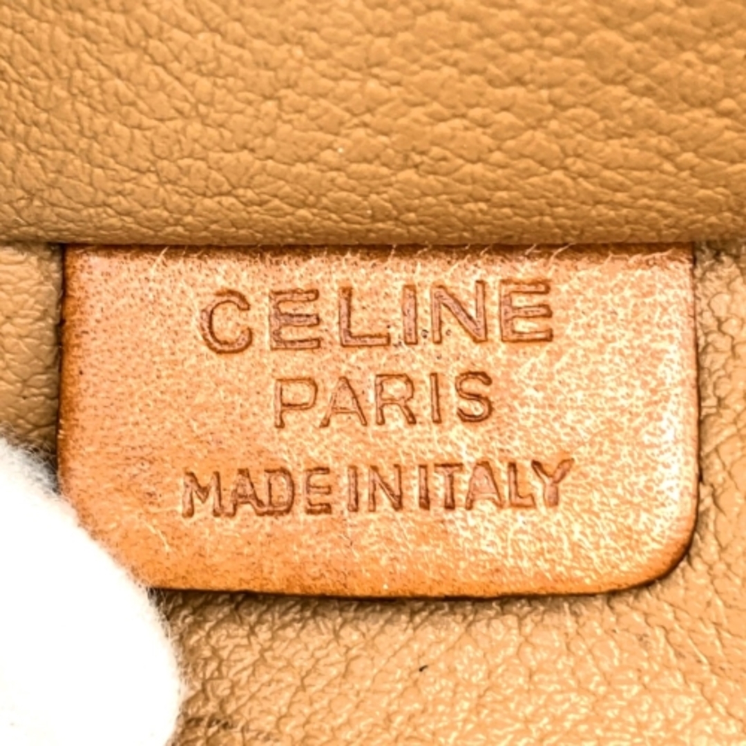 celine(セリーヌ)のセリーヌ ハンドバッグ バニティバッグ マカダム柄 ロゴ入り ブラウン レザー レディース M95 CELINE【中古】 レディースのバッグ(ハンドバッグ)の商品写真