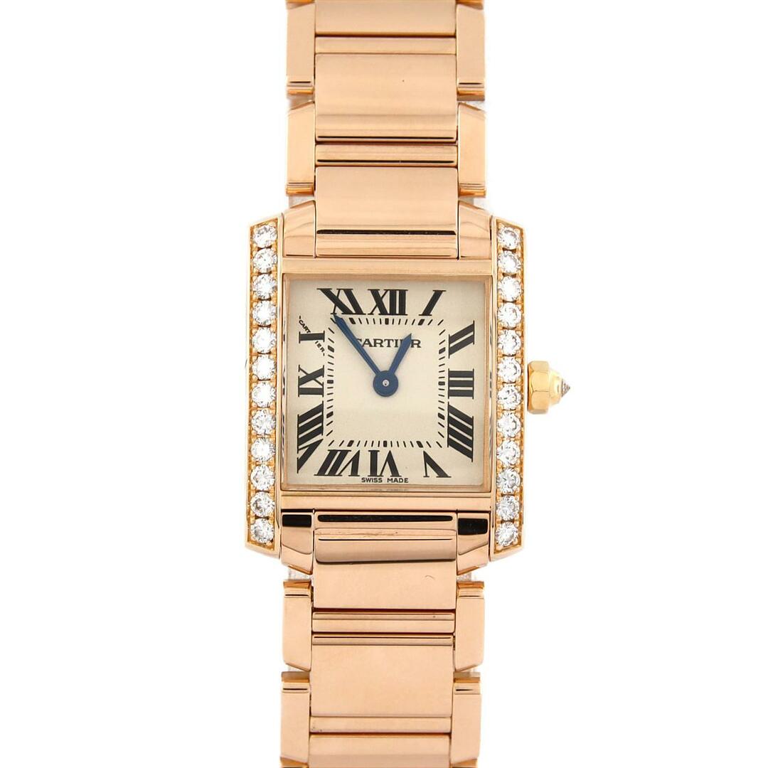 Cartier(カルティエ)のカルティエ タンクフランセーズSM PG/D WE10456H PG･RG クォーツ レディースのファッション小物(腕時計)の商品写真