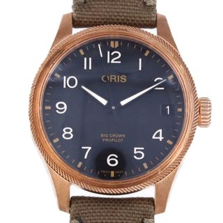 オリス(ORIS)のオリス ビッグクラウンプロパイロットビッグデイト 01 7517 761 3164-07 ブロンズ 自動巻(腕時計(アナログ))