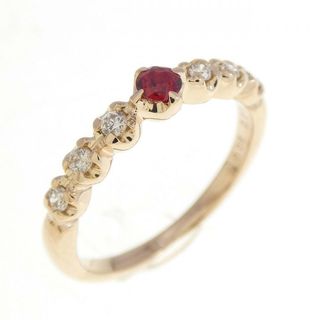 K18YG サファイヤ リング 0.08CT(リング(指輪))