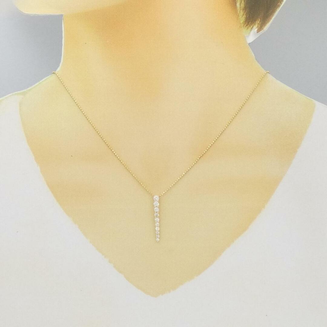 K18YG ダイヤモンド ネックレス 0.50CT レディースのアクセサリー(ネックレス)の商品写真