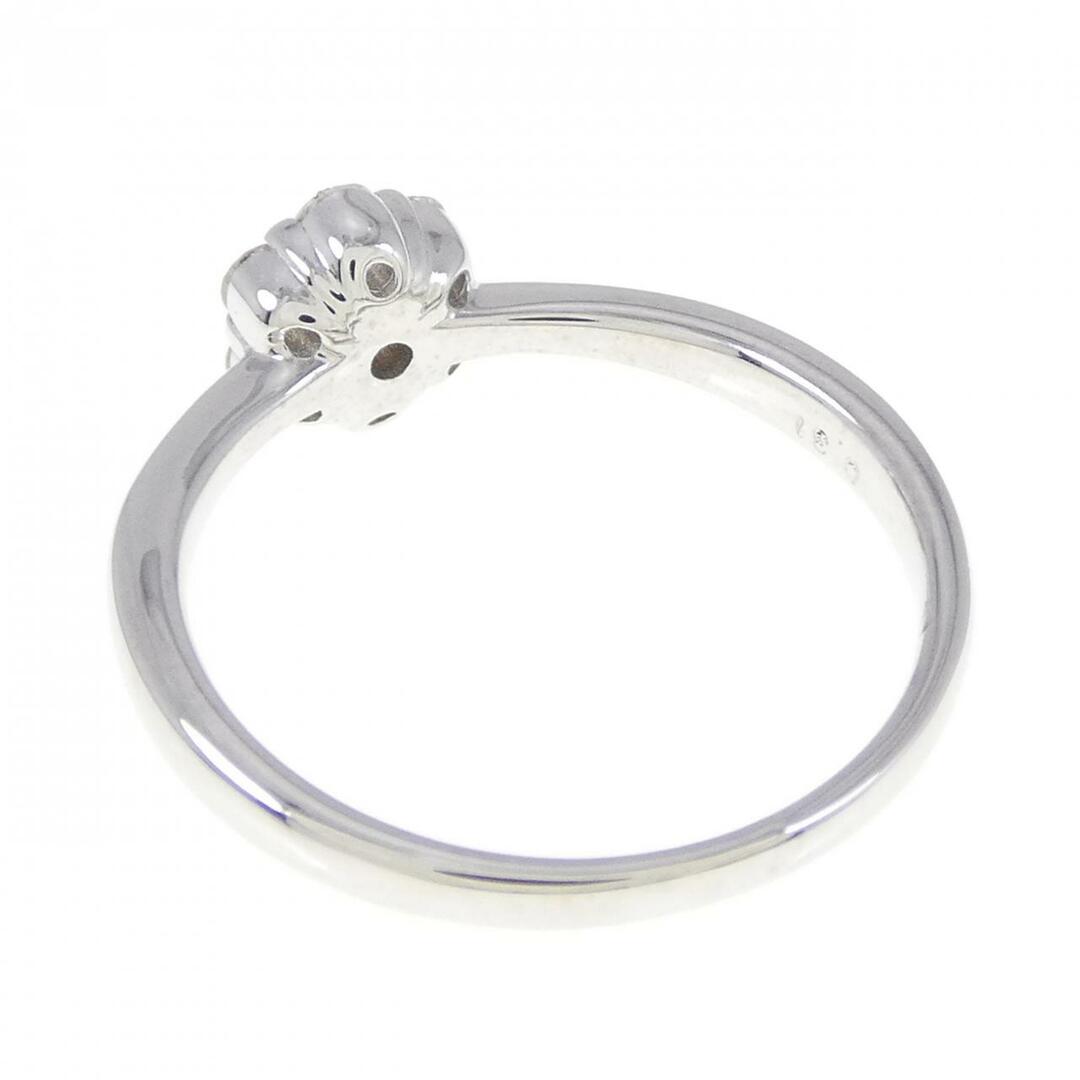 K18WG フラワー ダイヤモンド リング 0.31CT レディースのアクセサリー(リング(指輪))の商品写真