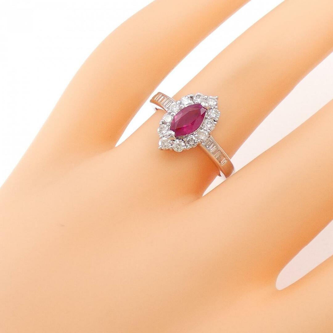 PT ルビー リング 0.61CT レディースのアクセサリー(リング(指輪))の商品写真