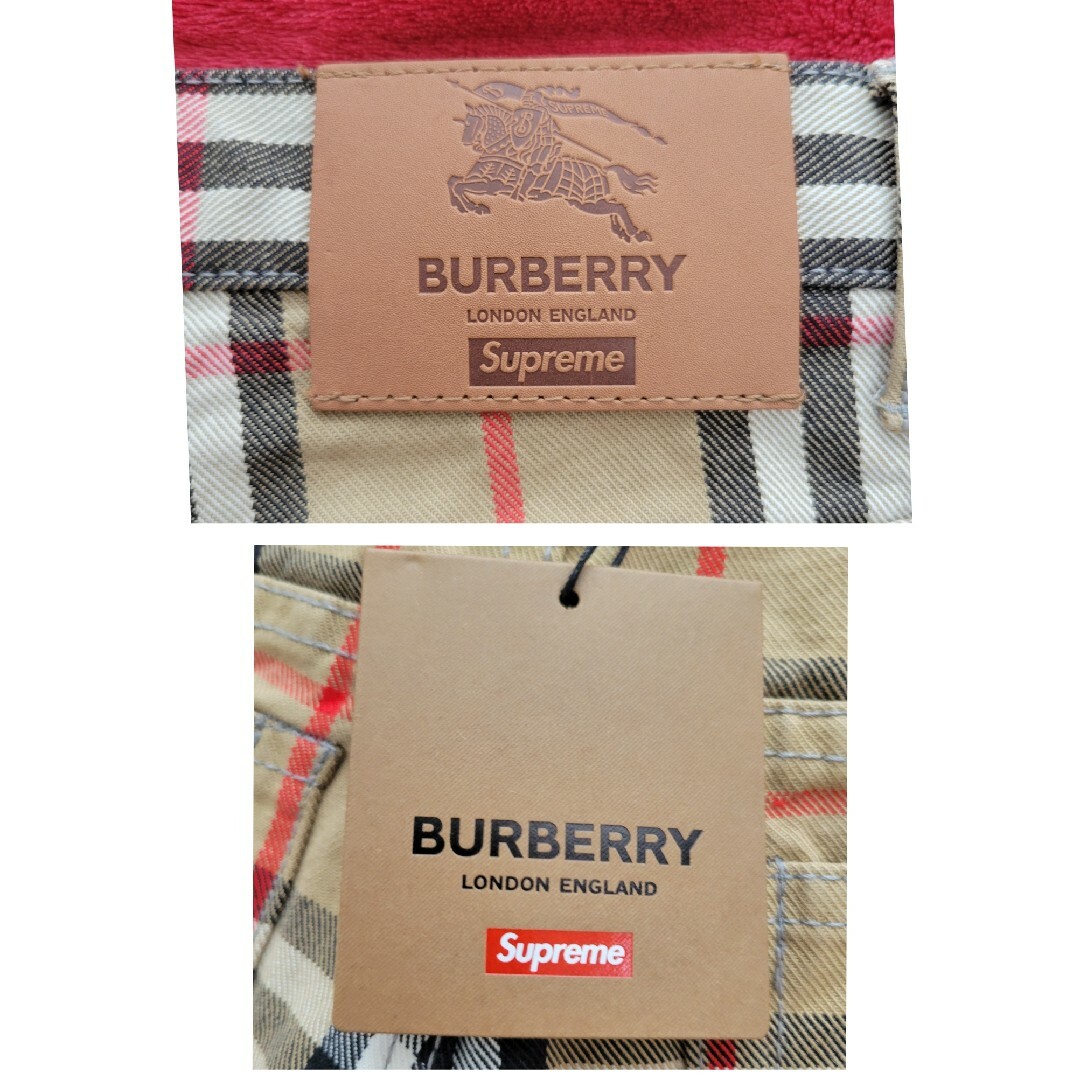 Supreme(シュプリーム)の【未使用】Supreme burberry Regular Jean 30インチ メンズのパンツ(デニム/ジーンズ)の商品写真