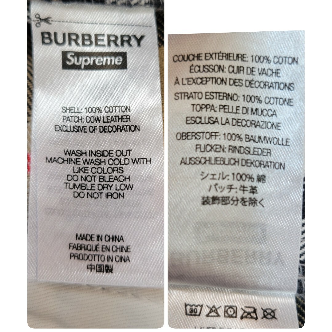 Supreme(シュプリーム)の【未使用】Supreme burberry Regular Jean 30インチ メンズのパンツ(デニム/ジーンズ)の商品写真