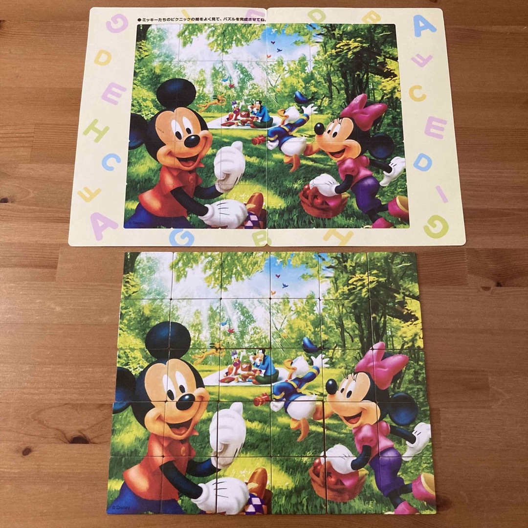 Disney(ディズニー)のディズニー英語システム オリジナル ミッキーABCパズル 木製 DWE キッズ/ベビー/マタニティのおもちゃ(知育玩具)の商品写真