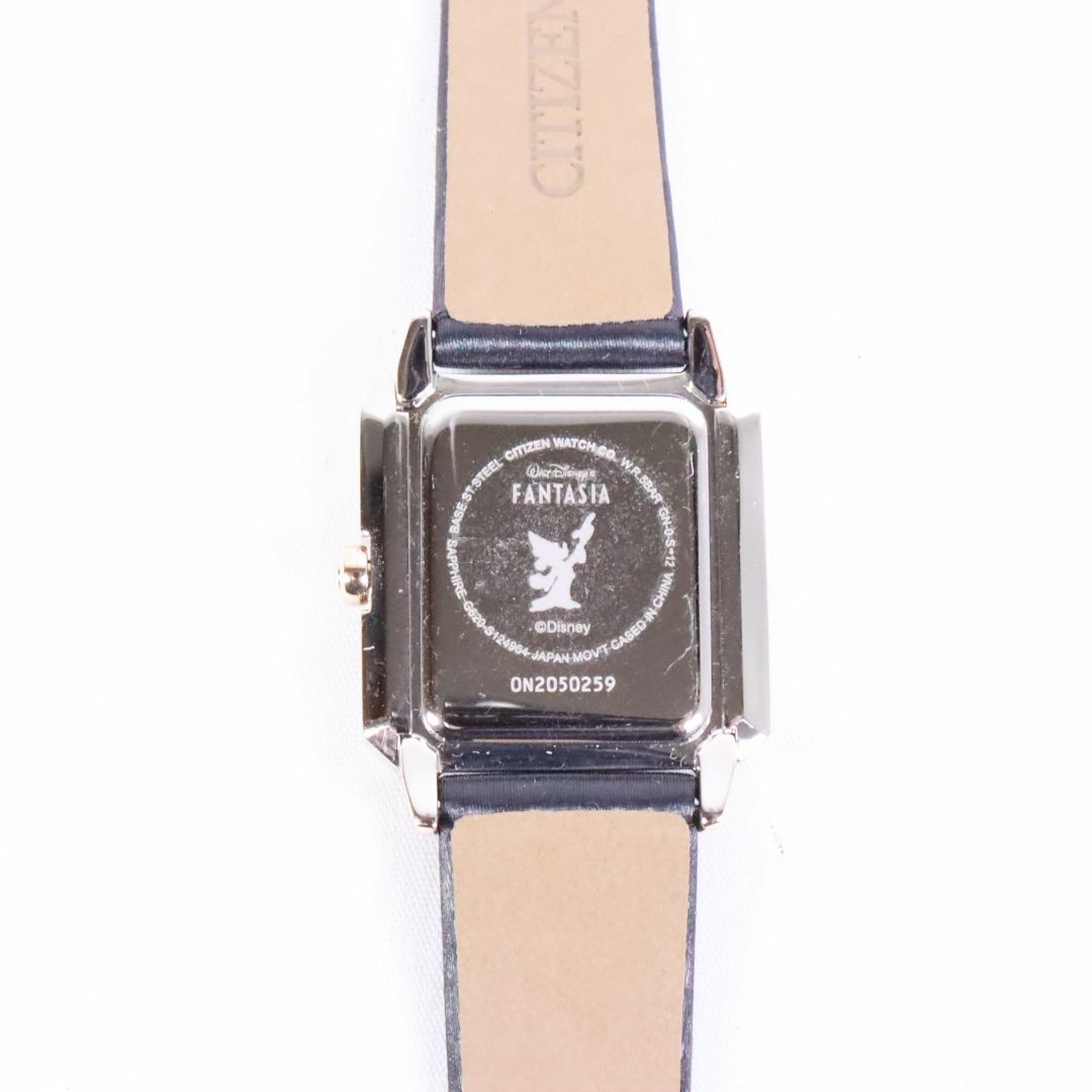CITIZEN(シチズン)のCITIZEN　L　シチズン　DISNEY　ディズニーファンタジア　ミッキー　腕時計　黒　レザー レディースのファッション小物(腕時計)の商品写真